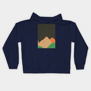 Mountains And Stars Kids Hoodie